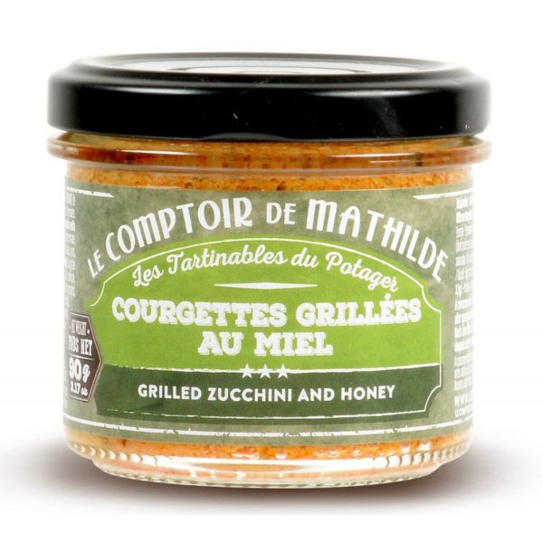 courgettes-grillees-au-miel-tartinable-le comptoir de mathilde