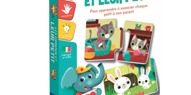 Idée cadeau pour les 2-4 ans : les animaux et leur petit